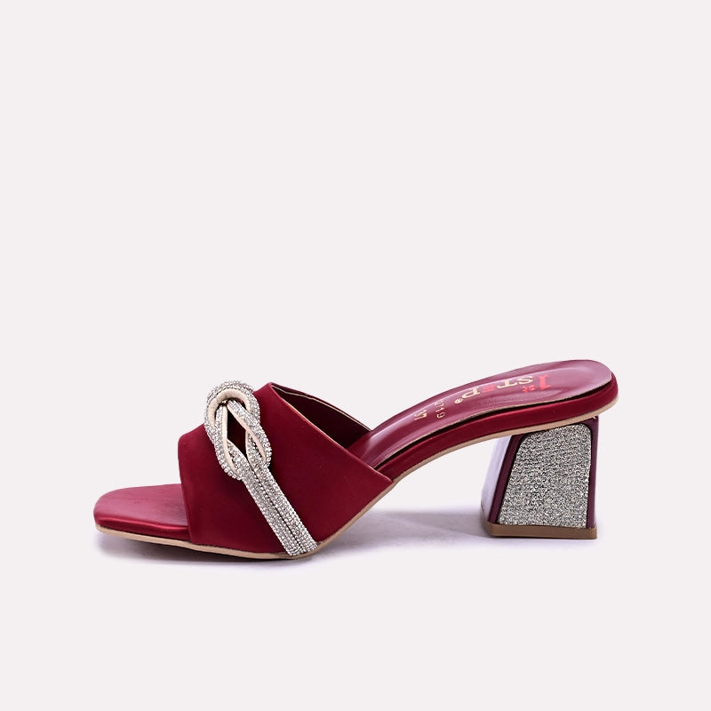 Maroon Bridal Slippers 0412719