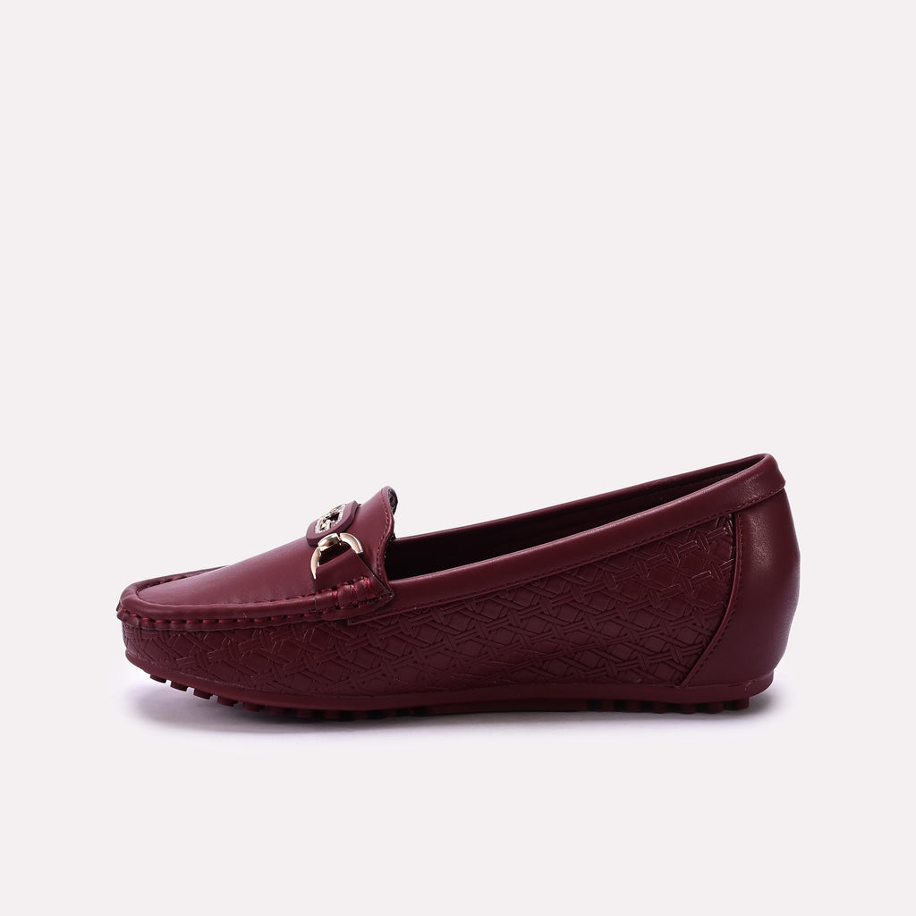 Moccasin Shoes Maroon 0440972