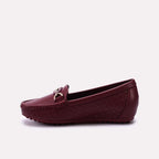 Moccasin Shoes Maroon 0440972