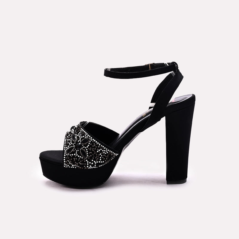 Bridal Sandal Black 0421606