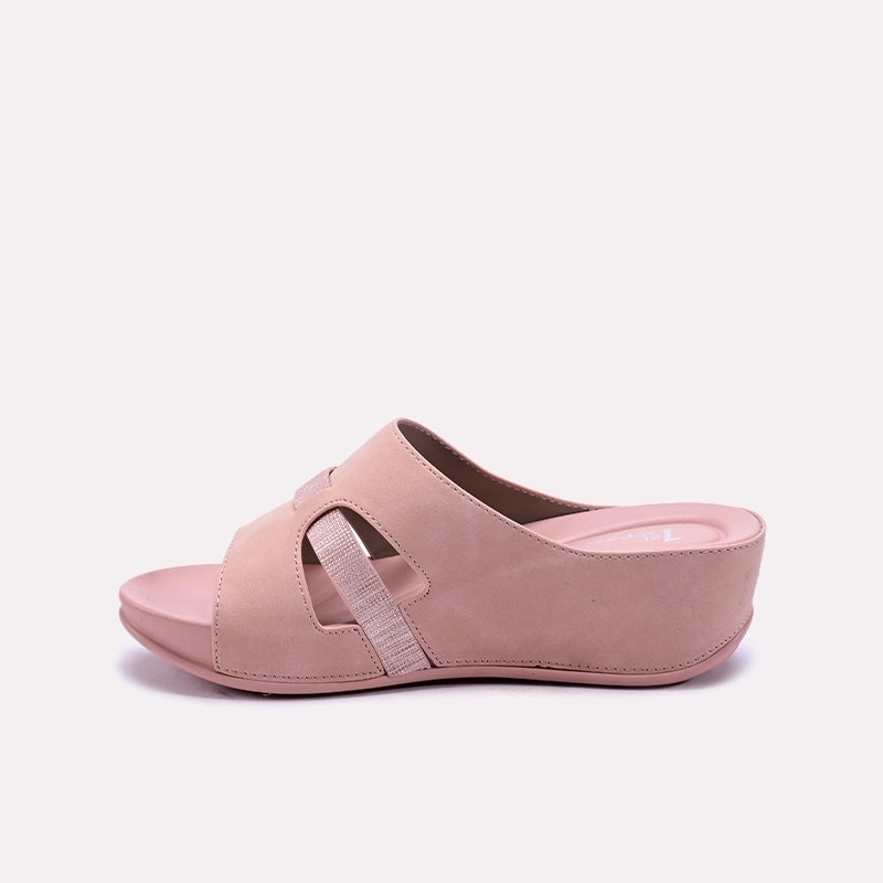 Pink Comfy Fancy Slippers For Women