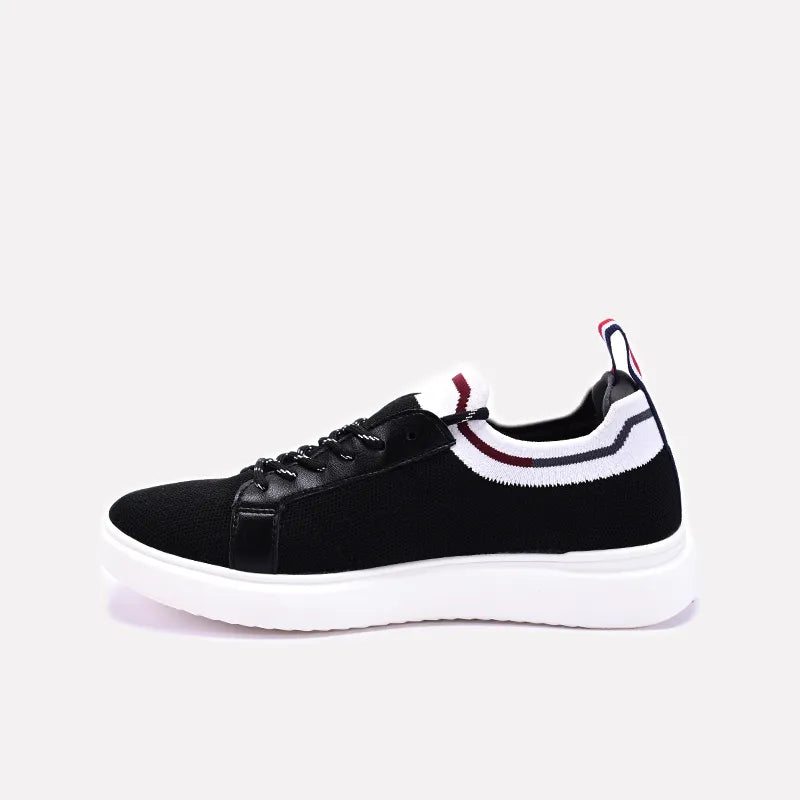 Black Walking Sneakers For Men 0120546