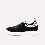 Black Walking Sneakers For Men 0120546