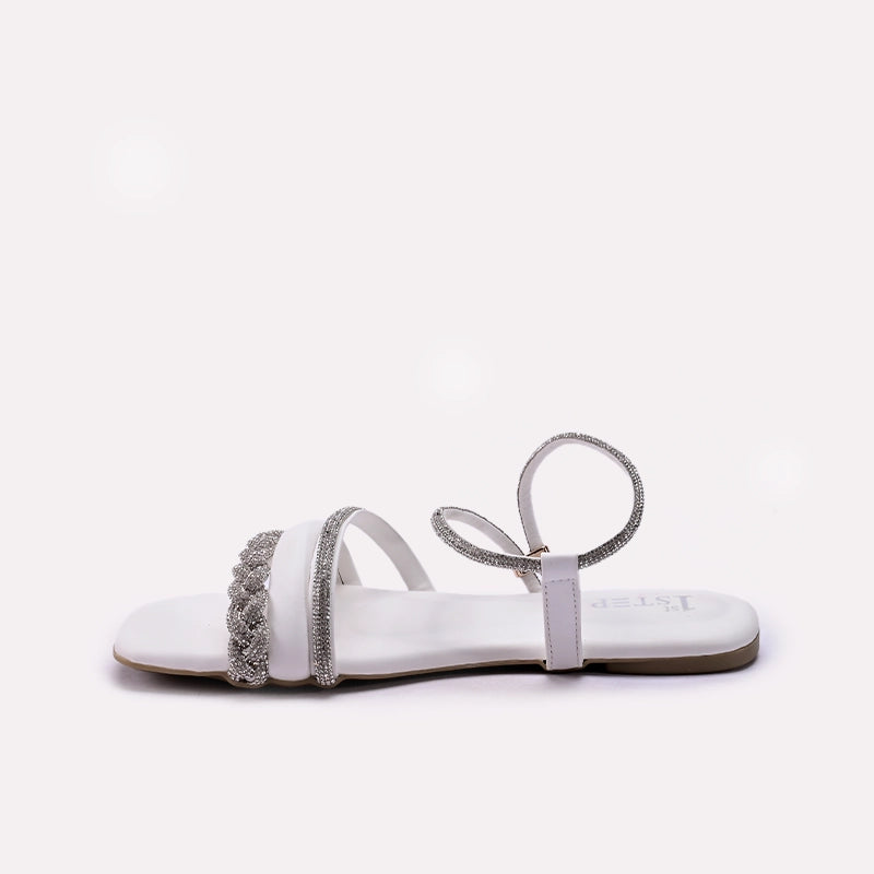 White Fancy Sandals 0421393
