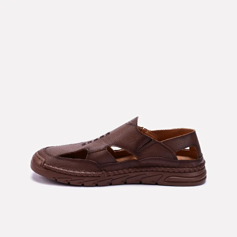 Mens Brown Roman Sandals