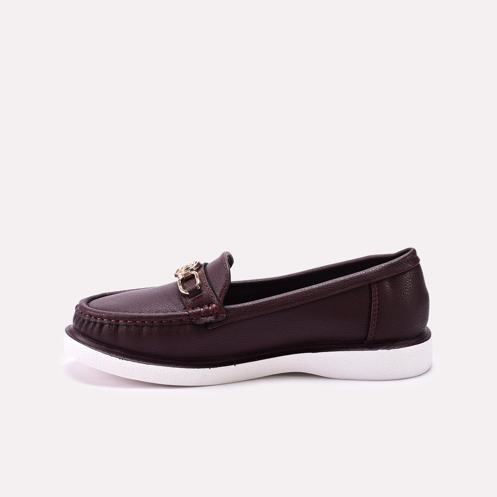 Moccasin Shoes Maroon 0440991