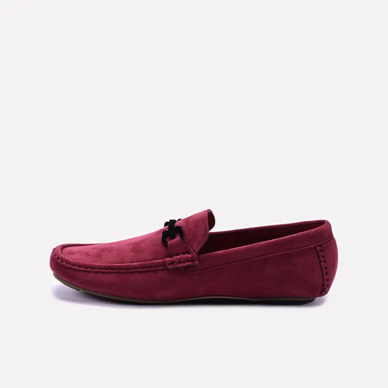 Maroon Loafer Shoes 0130958