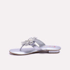 Silver Fancy Flip Flops 0412653