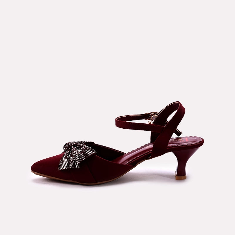 Fancy Court Shoes Maroon 0450075