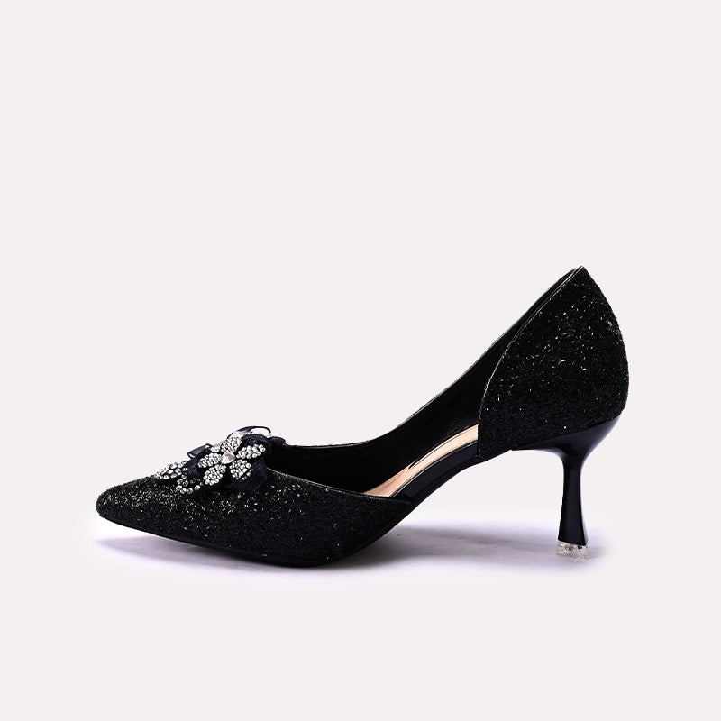 Bridal Court Shoes Black 0450198