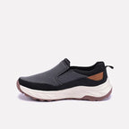Black Chunky Slip On Sneakers 0120555