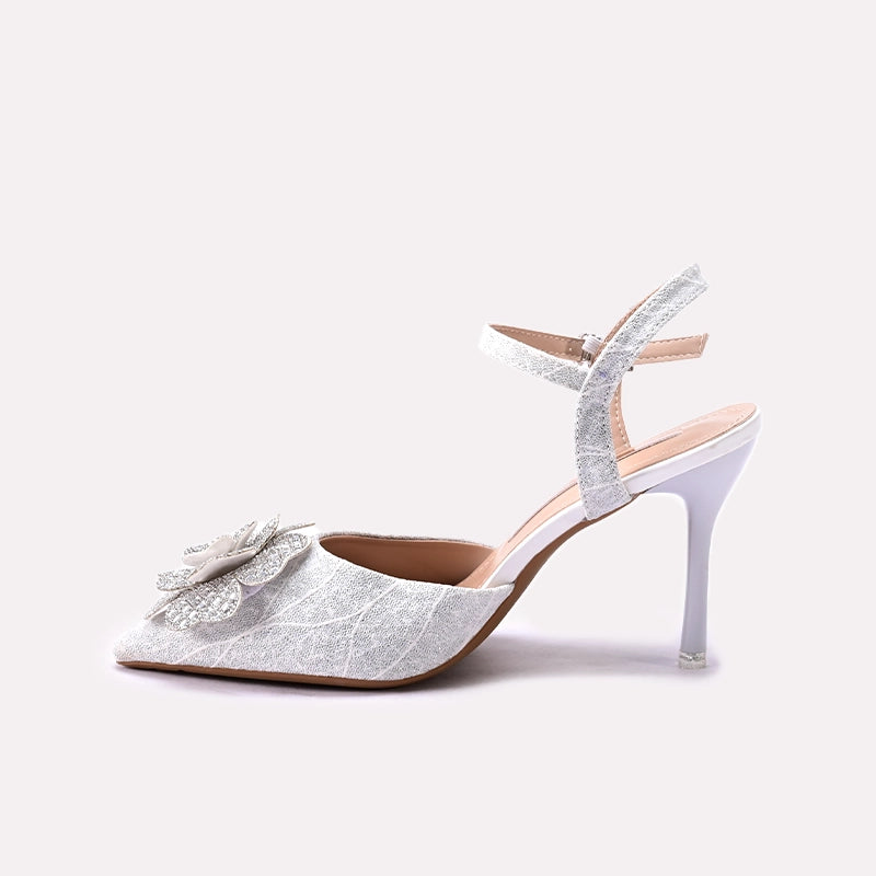 Bridal Court Shoes Silver 0450196