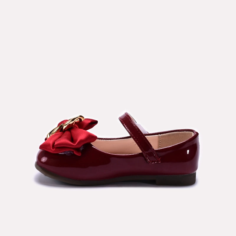Baby Fancy Pumps Maroon 0710665