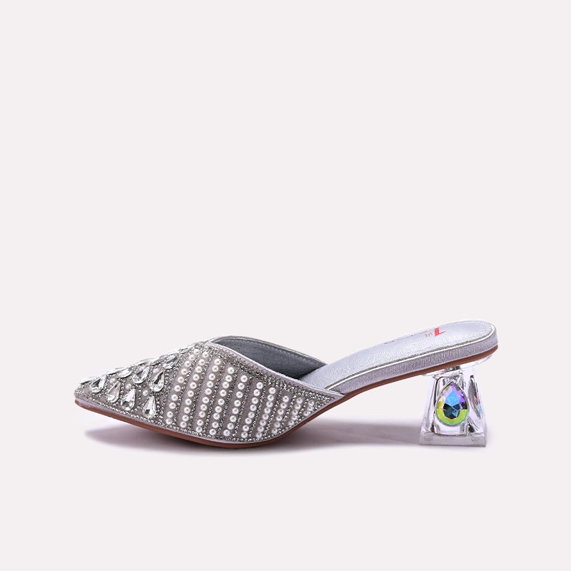 Bridal Court Shoes Silver 0450180