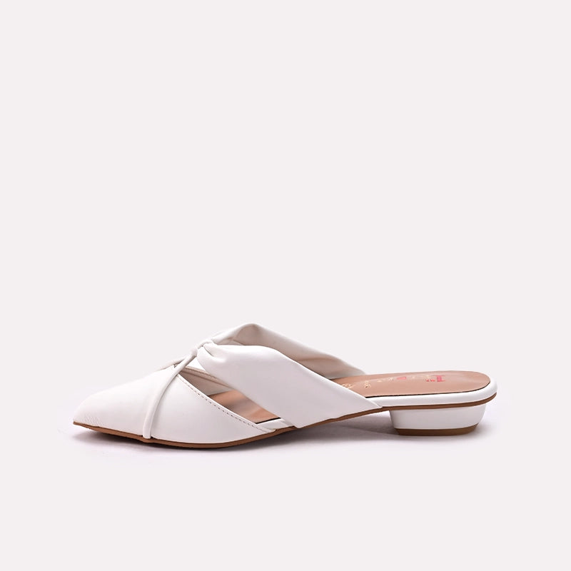 White Casual Mules 0431437