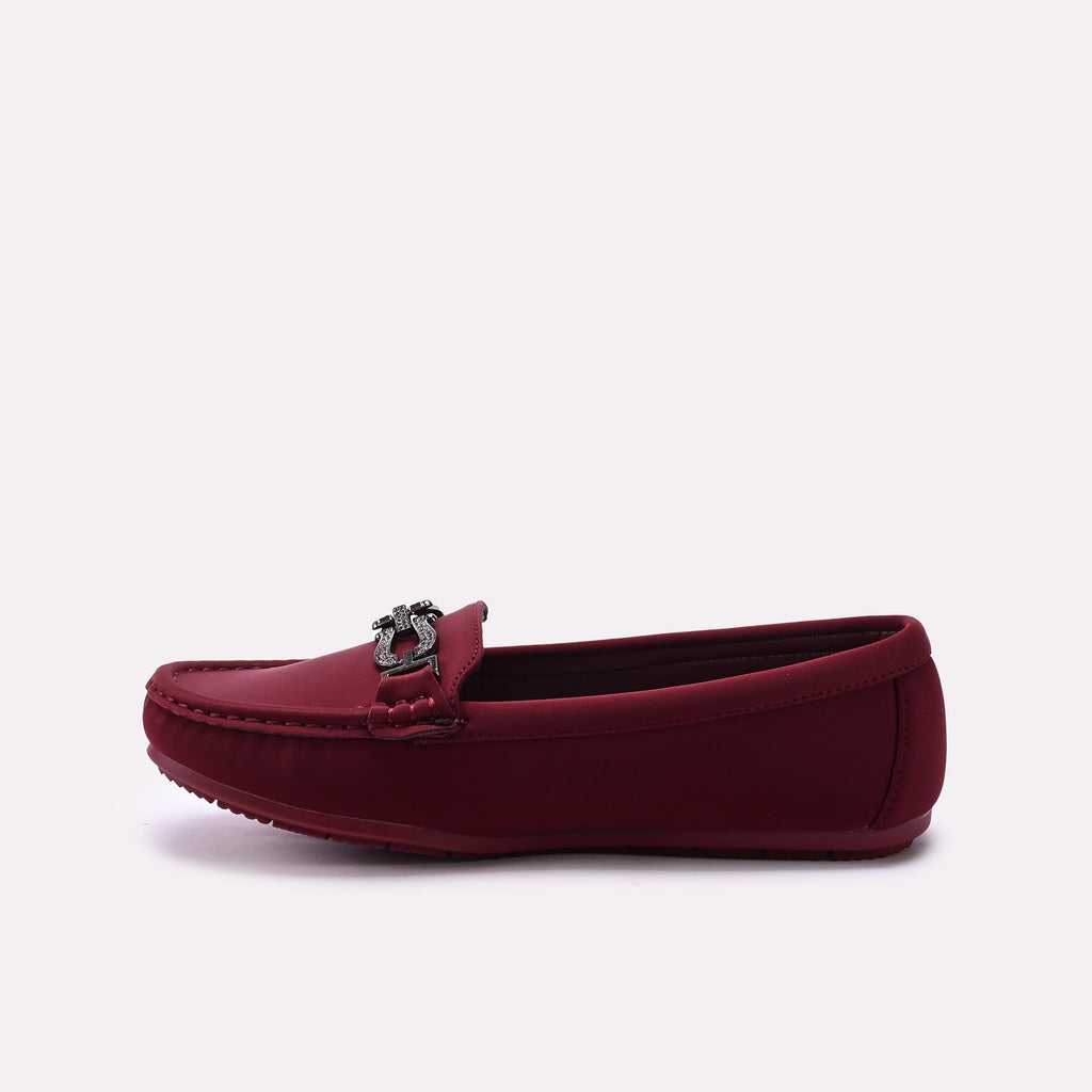 Moccasin Shoes Maroon 0440970