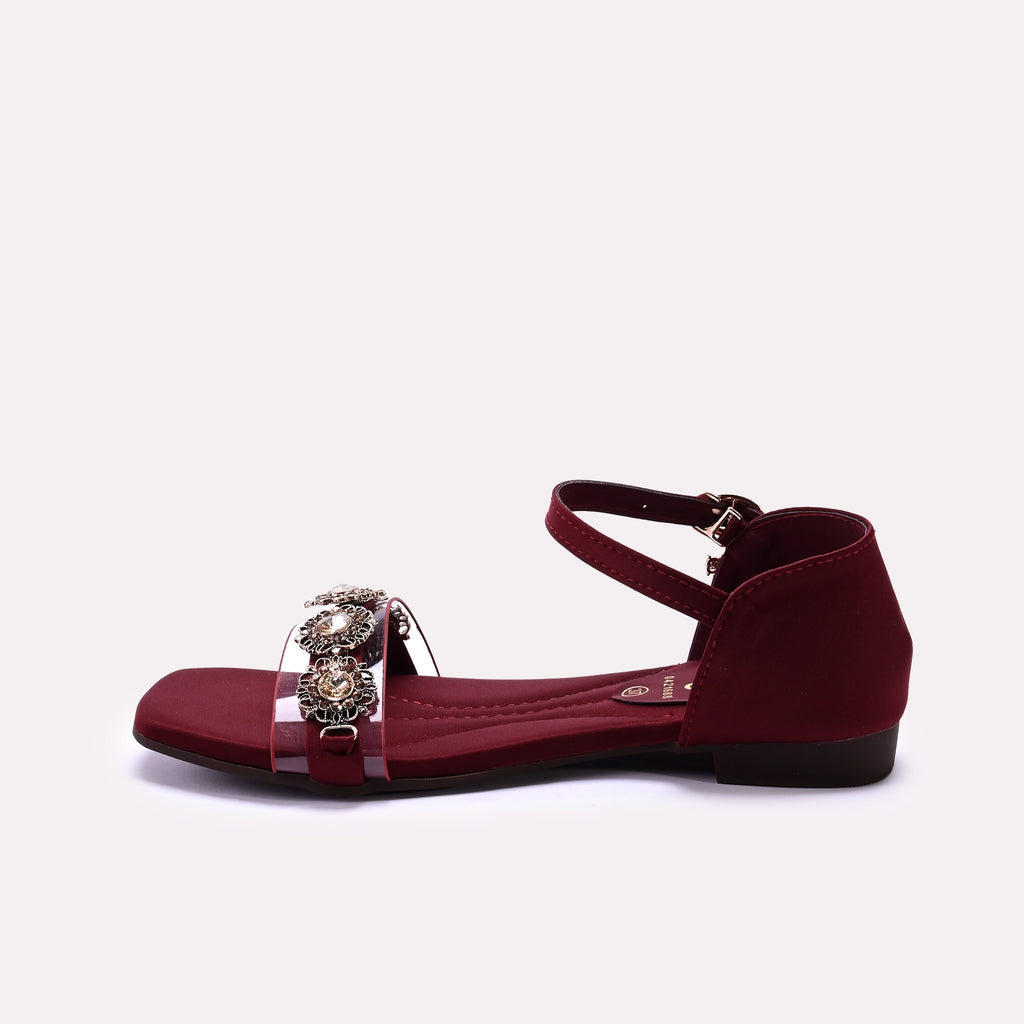 Fancy Sandal Maroon 0421688