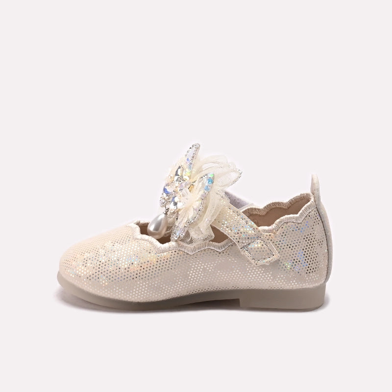 Girl Fancy Pumps Fawn 0710738