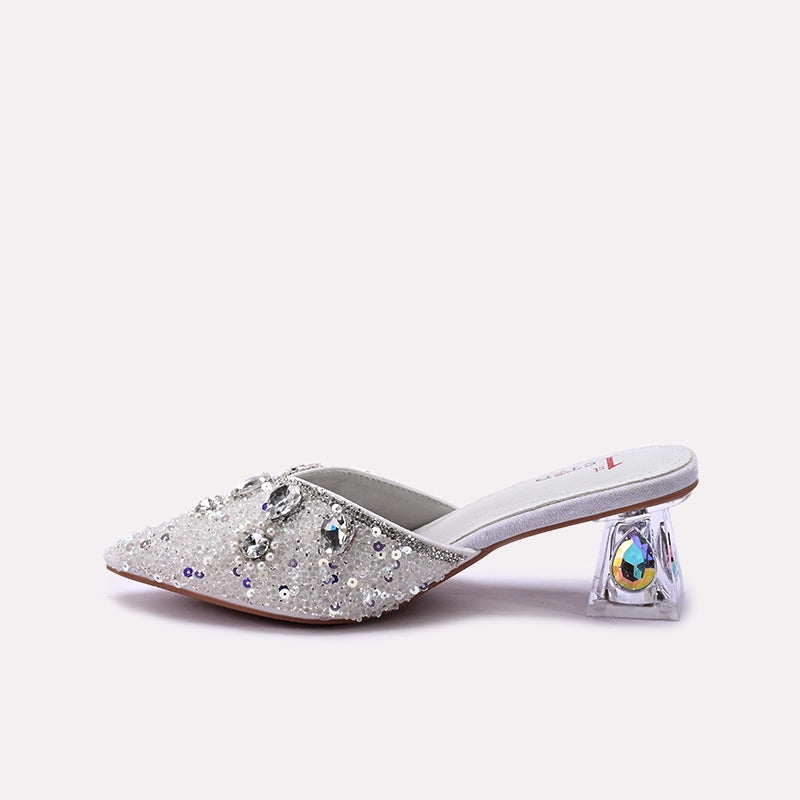 Bridal Court Shoes Silver 0450181
