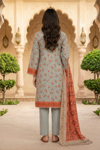 Mirelle Bloom – 3 Piece Stitched Viscose Linen Suit 1512302