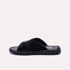 Black Criss Cross Casual Slippers For Men 0151001