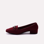 Fancy Court Shoes Maroon 0450063