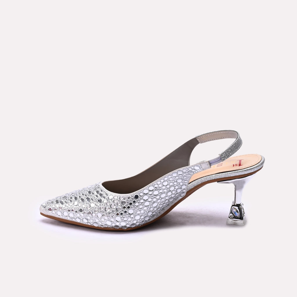 Bridal Court Shoes Silver 0450227