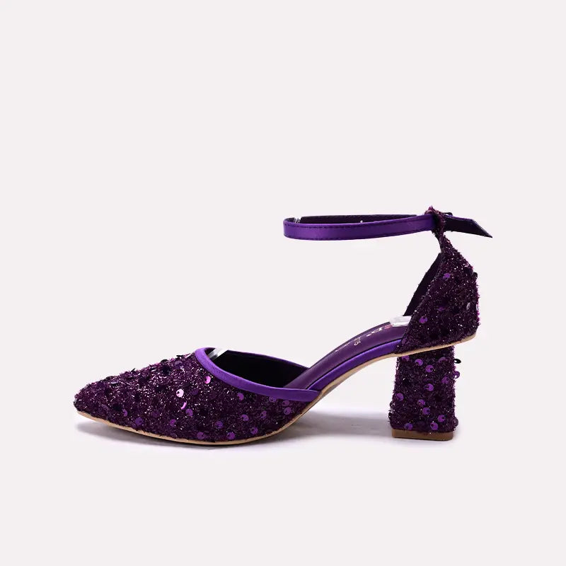 Fancy Court Shoes Purple 0450115