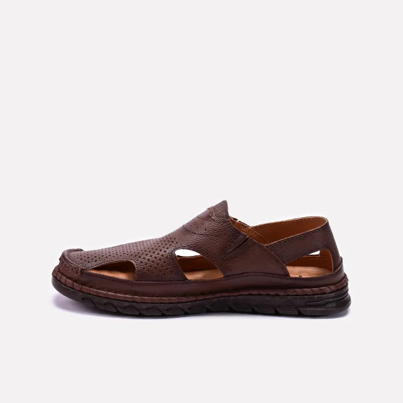 Mens Brown Roman Sandals