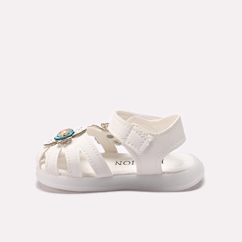Girl Fancy Sandal White 0721394
