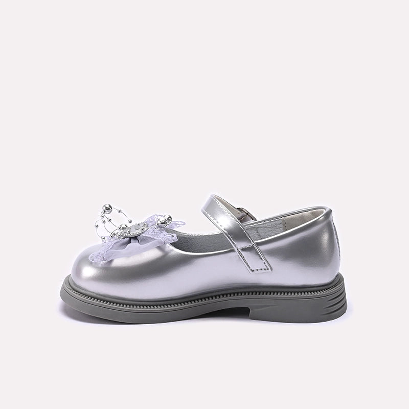 Girl Fancy Pumps Silver 0710707