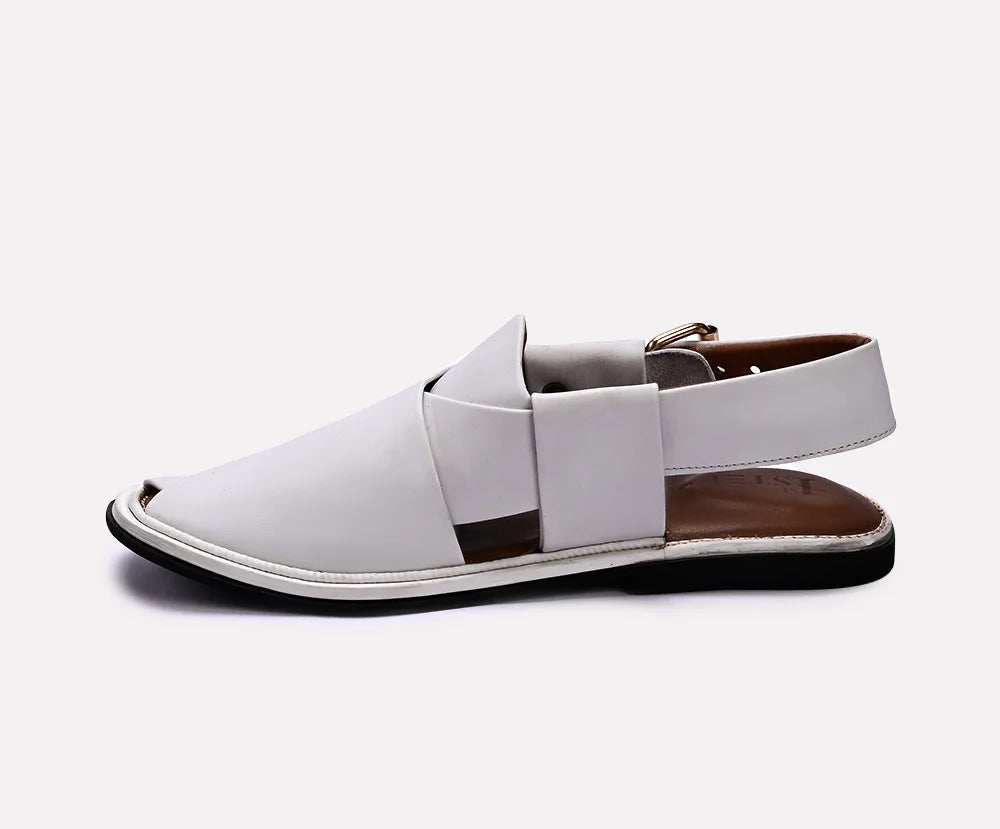 White Kaptan Peshawari Sandal 0140745