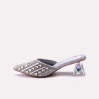 Bridal Court Shoes Silver 0450187