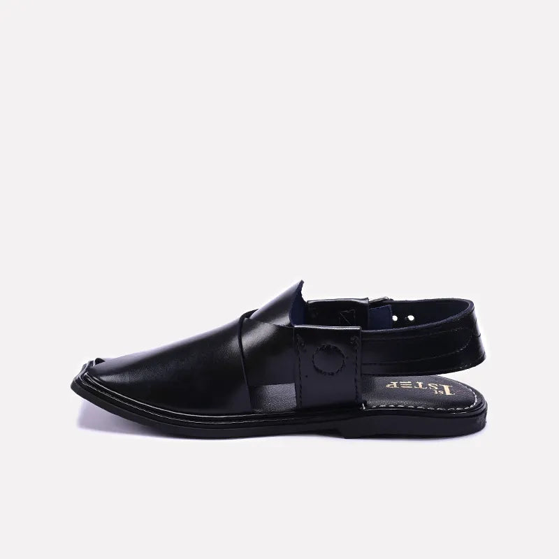 Black Kaptan Peshawari Sandal 0141170