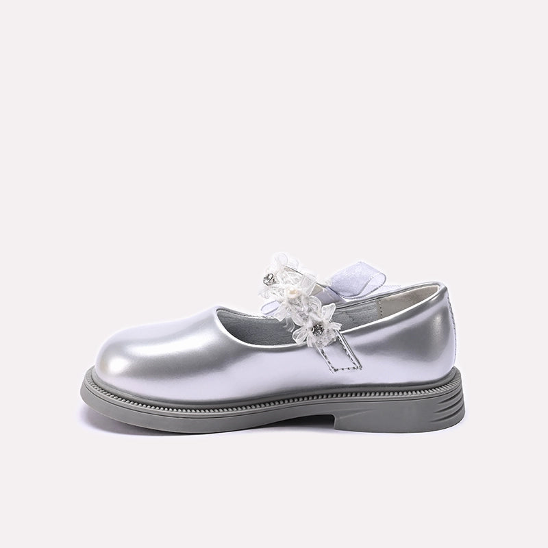 Girl Fancy Pumps Silver 0710706