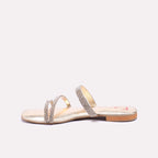 Gold Fancy Flat Slippers 0412789