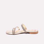Gold Fancy Flat Slippers 0412789