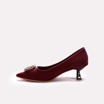 Fancy Court Shoes Maroon 0450157