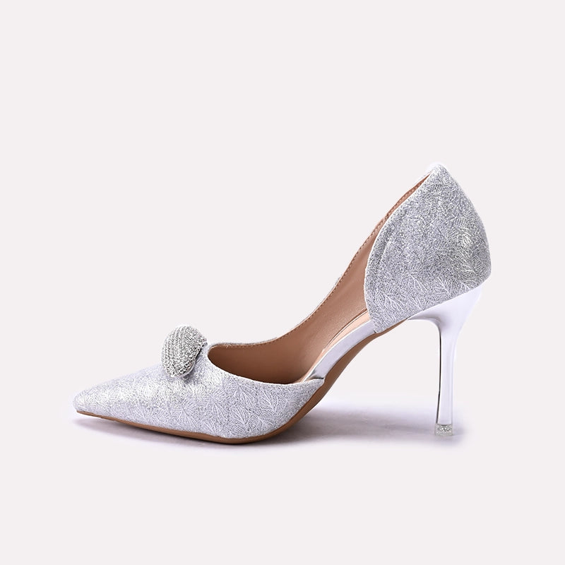 Bridal Court Shoes Silver 0450200