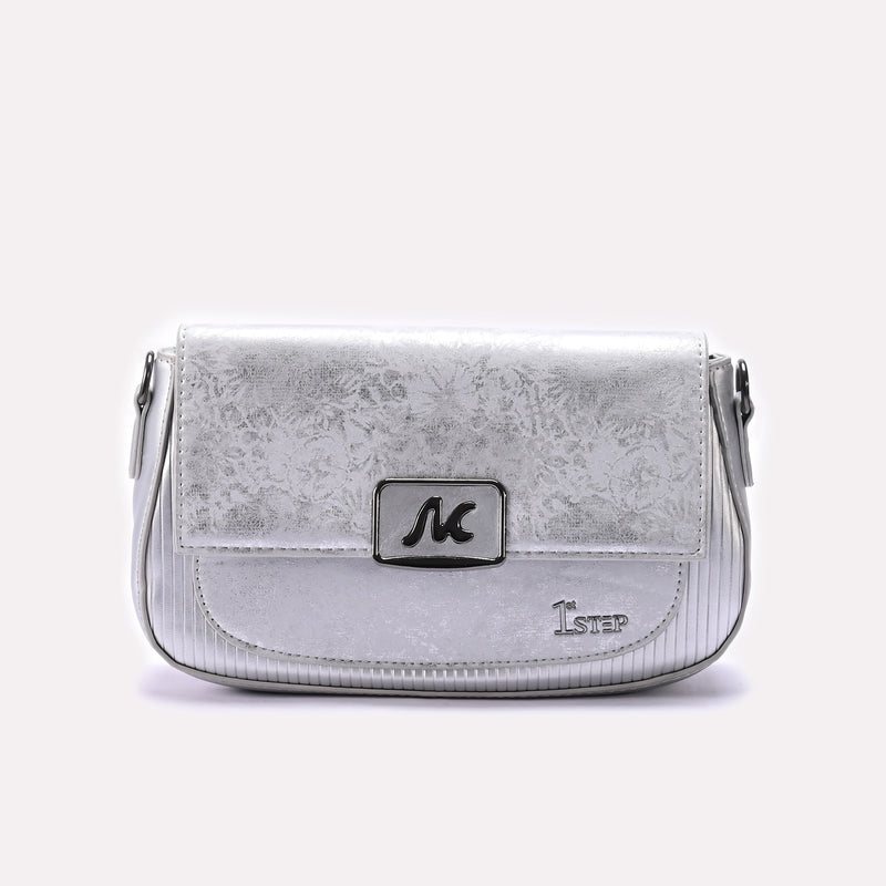 Hand Bag Silver 0322335