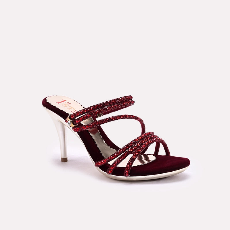 Mahroon Bridal Sandal 0421412