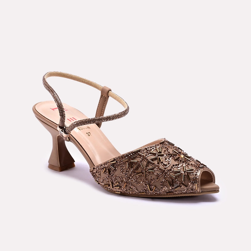 Bridal Court Shoes Fawn 0450096