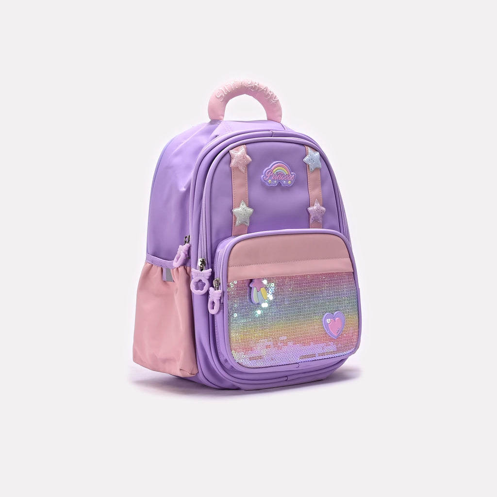 School Backpack Purple 0820779