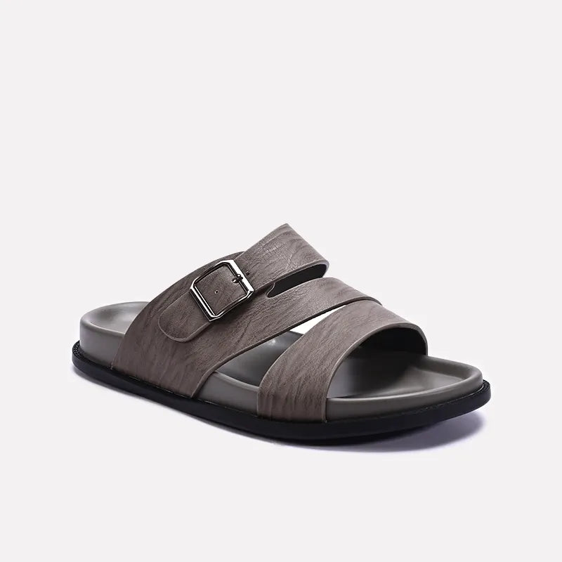 Gray Casual Slippers