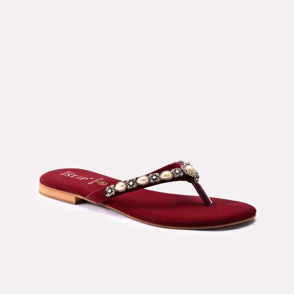 Fancy Slipper Maroon 0413714