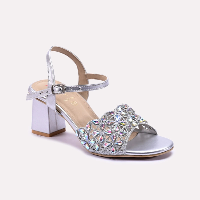 Silver Bridal Sandals 0421300
