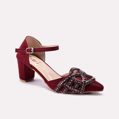 Fancy Sandal Maroon 0450131