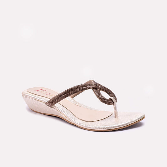 Gold Womens Fancy Slippers 0413075