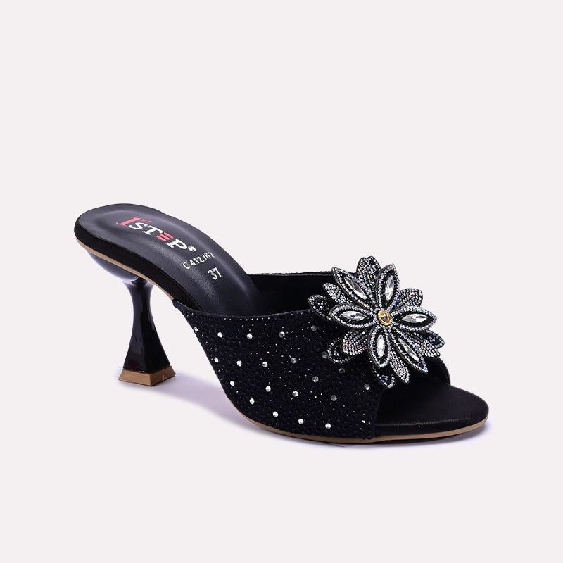 Black Bridal Slippers 0412762