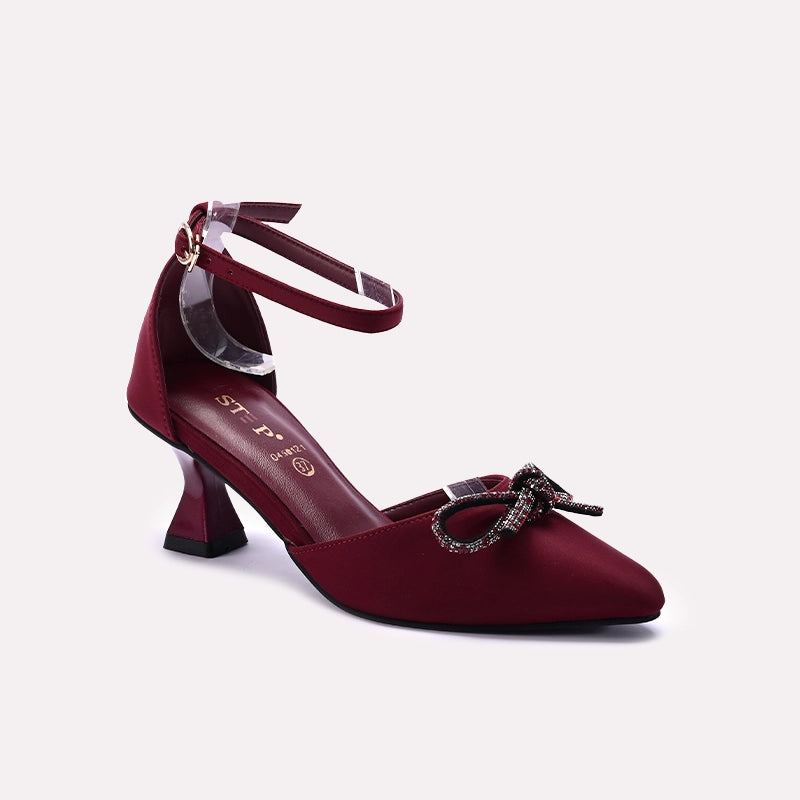 Fancy Court Shoes Maroon 0450121